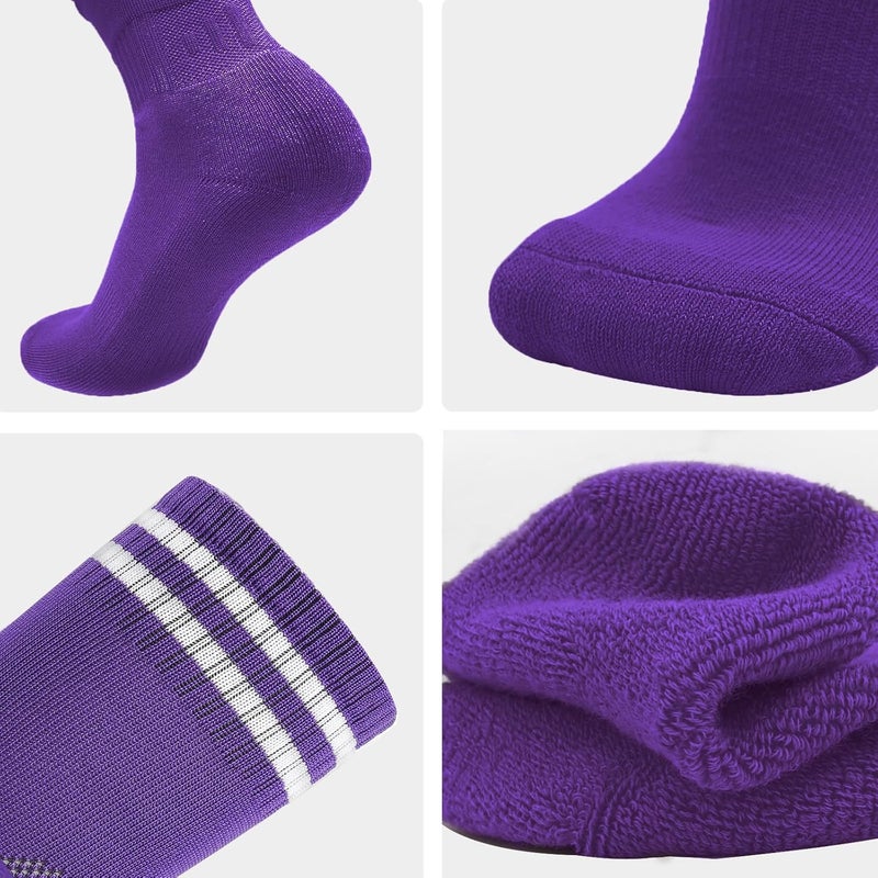 EDCYF Kids Baseball or Softball Socks and Belt Combo Set Softball Knee Socks High Tube Soccer Socks for Youth Boys Girls - Image 4